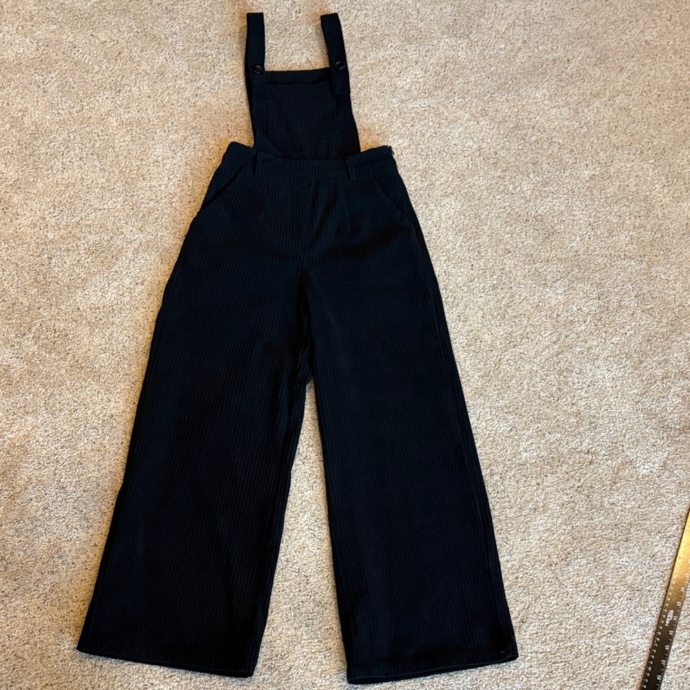Cider Black Corduroy Jumpsuit